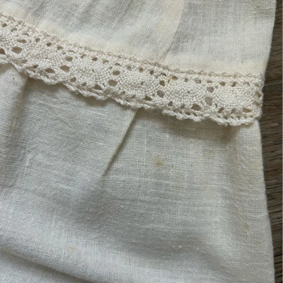 VINTAGE 70s Bohemian Campesina Mexican Wedding Peasant Dress - Picture 11 of 15